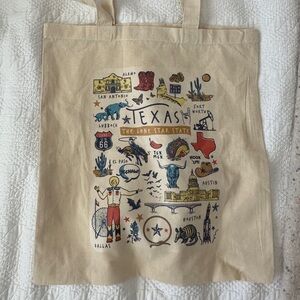 Texas Canvas Tote Bag